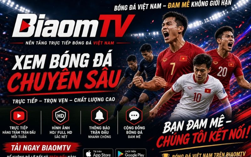 BiaomTV cập nhật kết quả bóng đá mới nhất