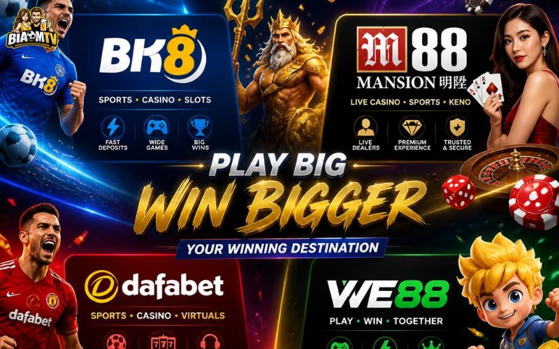 Danh sách top nhà cái trực tuyến phổ biến